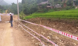 Khu vực công trường cầu Bao Thổ sau khi khắc phục. Ảnh: H.H