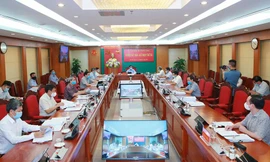 Quang cảnh Kỳ họp thứ ba của Ủy ban Kiểm tra Trung ương. (Ảnh: Phương Hoa/TTXVN)