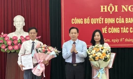 Công bố quyết định của Ban Thường vụ Tỉnh ủy Lạng Sơn về công tác cán bộ