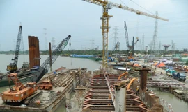 Siêu dự án chống ngập ngưng thi công hơn nửa năm qua 