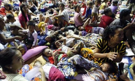 Người dân Phipines tránh bão