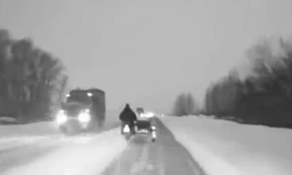 Lái sidecar trong thời tiết âm 30 độ C