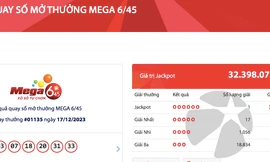 Vietlott công bố dãy số may mắn trúng thưởng Jackpot 32 tỷ đồng. 