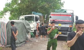 Cảnh sát có mặt tại hiện trường.