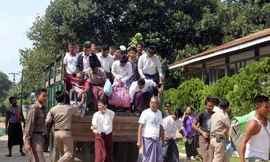Nhưng tù nhân được trả tự do ở Yangon, Myanmar