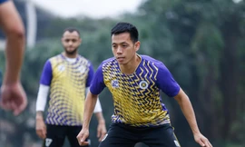 Văn Quyết và các đồng đội hướng tới mùa giải mới bằng cuộc đối đầu với Hải Phòng ở Siêu cúp Quốc gia-cúp THACO 2022 (ảnh HNFC)