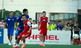 Tuyển thủ quốc gia Thành Lương trong màu áo Hải Anh