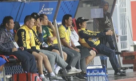 Ban huấn luyện của U22 Thái Lan. Ảnh: Vnexpress