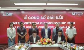 Ký kết hợp tác chiến lược giữa VTVcab và MTGP ngày 23/11 tại Hà Nội (ảnh Thanh Hà)