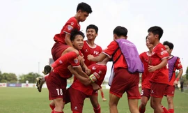 U15 PVF giành chức vô địch giải U15 quốc gia một cách thuyết phục (ảnh Hà Xuân)