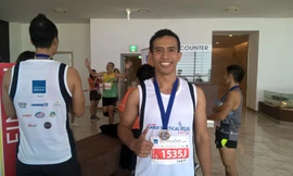 Một VĐV tham dự cuộc đua