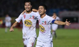 Bộ đôi Công Phượng-Văn Toàn đã toả sáng, giúp HAGL đánh bại Quảng Ninh 5-0 ở vòng 1 Cúp Quốc gia. 