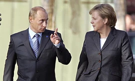 Tổng thống Nga Vladimir Putin và Thủ tướng Đức Angela Merkel