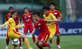 Tp Hồ Chí Minh I tiếp tục vững ngôi đầu sau 9 vòng đấu ở giải bóng đá nữ VĐQG-cúp Thái Sơn Bắc 2022. (ảnh Anh Đoàn)