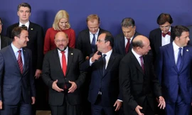 Các nhà lãnh đạo EU tại một cuộc họp thượng đỉnh ở Brussels