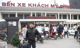 DN vận tải phản đối tập thể ở Mỹ Đình