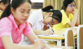 Thí sinh trong phòng thi