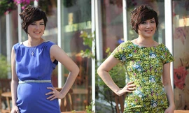 Thúy Vinh: Đẹp nữ tính khi mang bầu