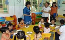 Trường mầm non Hồng Yến nơi xảy ra dịch Tay chân miêng làm 27 trẻ mắc