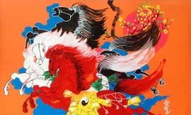 Mồng 1 Tết lặng ngắm tranh ngựa của họa sĩ Việt