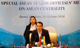 Ông U Aung Lynn, Vụ trưởng vụ ASEAN kiêm trưởng phái đoàn SOM ASEAN của Myanmar. Ảnh: Như Ý