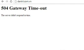 Hàng loạt website tin tức Việt Nam bị lỗi truy cập