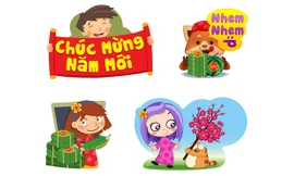 Viber 'chào' Việt Nam bằng bộ sticker Tết