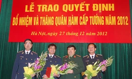 Bộ Quốc phòng trao quyết định bổ nhiệm, thăng quân hàm cấp tướng