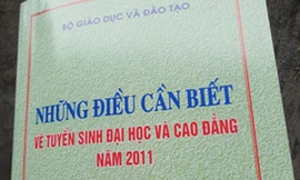 Bộ GD-ĐT không in tài liệu 'Những điều cần biết về tuyển sinh'