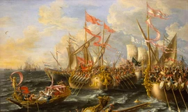 Trận đánh Actium, 2/9/31 trước Công nguyênTranh: Lozenzo Castro 