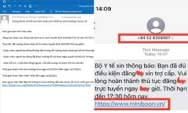 Email, tin nhắn của kẻ mạo danh cơ quan Nhà nước cung cấp gói hỗ trợ mùa dịch bị ngân hàng phát hiện