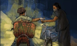 Tranh của Trần Trung Lĩnh được sử dụng trong MV Bánh mì Sài Gòn đặc biệt thương nhau