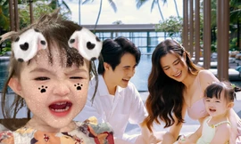 Bé Winnie thức đến tận 12 giờ khuya chờ Đông Nhi, biểu cảm nịnh mẹ nhận "bão like"