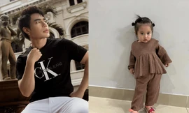 Con trai Dương Lâm "Đồng Nai" giống bố như đúc, chỉ lộ một góc mặt vẫn nhận ra