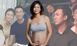 Sau khi công khai đang mang thai 6 tháng, Á hậu Mâu Thủy khoe luôn ảnh chồng sắp cưới