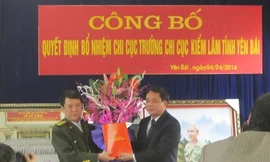 Ông Đỗ Cường Minh khi được bổ nhiệm Chi cục trưởng Chi cục Kiểm lâm Yên Bái