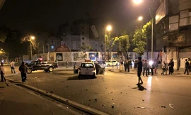 Hiện trường vụ tai nạn. Ảnh: C.Phong