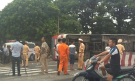 Hiện trường vụ tai nạn. Ảnh: CTV Nguyễn Tú