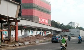 Dầm cầu vượt Nguyễn Chí Thanh – Kim Mã sập