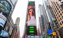 “Nữ hoàng Rap Việt" Suboi lần thứ hai xuất hiện tại Quảng trường Thời đại New York