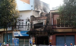 Hiện trường vụ cháy khiến 5 người chết