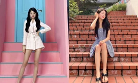 Chân dài như Jang Won Young cũng khổ: Đi tìm ứng dụng giúp thu ngắn chân khi chụp ảnh