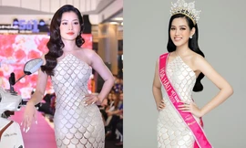 Chi Pu hết đụng hàng với Hoa hậu Mỹ Linh lại đọ dáng cùng Hoa hậu Đỗ Thị Hà