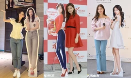 Còn ai “lầy” như Yoona: Chụp ảnh với standee quảng cáo để khoe chân không dài như ảnh