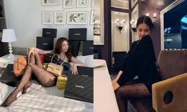 Diện quần tất Chanel gần 10 triệu đụng hàng Jennie nhưng Ngọc Trinh vẫn có cách chiếm spotlight