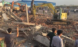 Hiện trường vụ tai nạn lao động tại Đồng Nai chiều 14/5