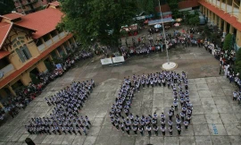 Sinh viên Trường ĐH Sài Gòn trong một chương trình tổ chức tại trường