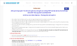 508 thí sinh đầu tiên trúng tuyển đại học trường Khoa học Tự nhiên HCM