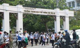 Thí sinh tham gia kỳ thi lớp 10 tại Ninh Thuận