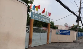 Trường THCS Xuân Trường (quận Thủ Đức, TPHCM) nơi xảy ra vụ học sinh bị đánh hội đồng
